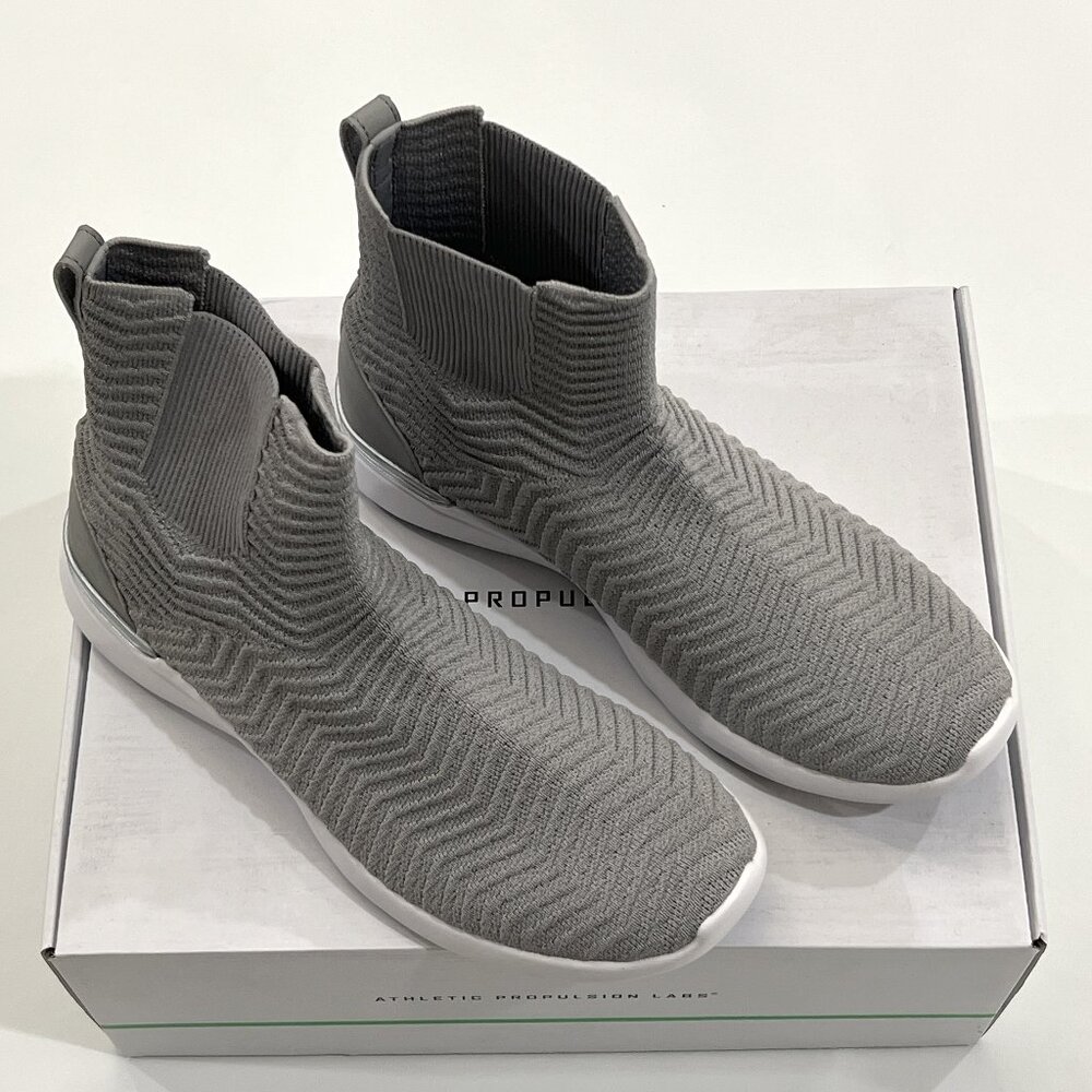 Athletic Propulsion Labs APL Mens/Womens TechLoom Chelsea Silver/White SZ 10